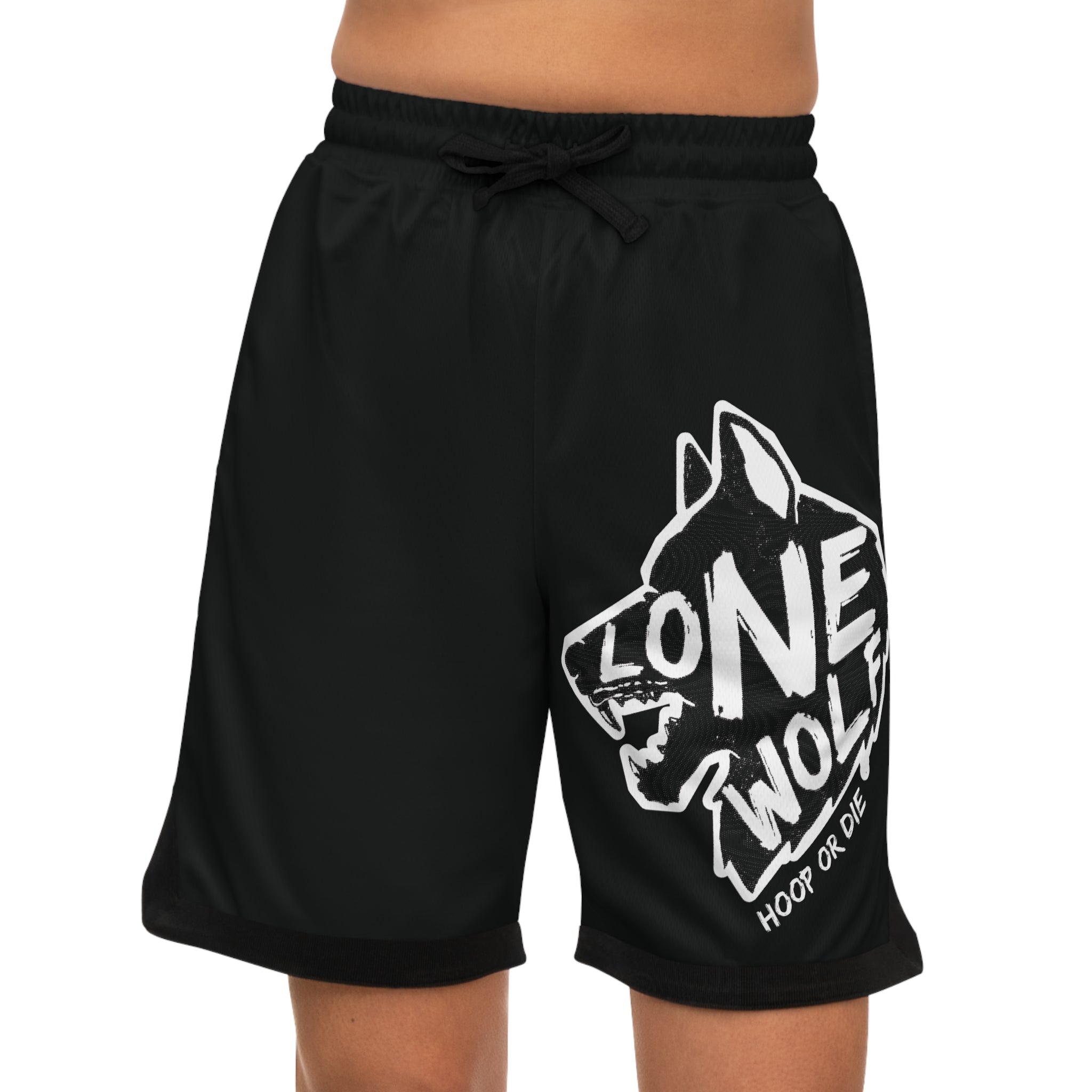 LONE WOLF "HOOP OR DIE"- Basketball Shorts