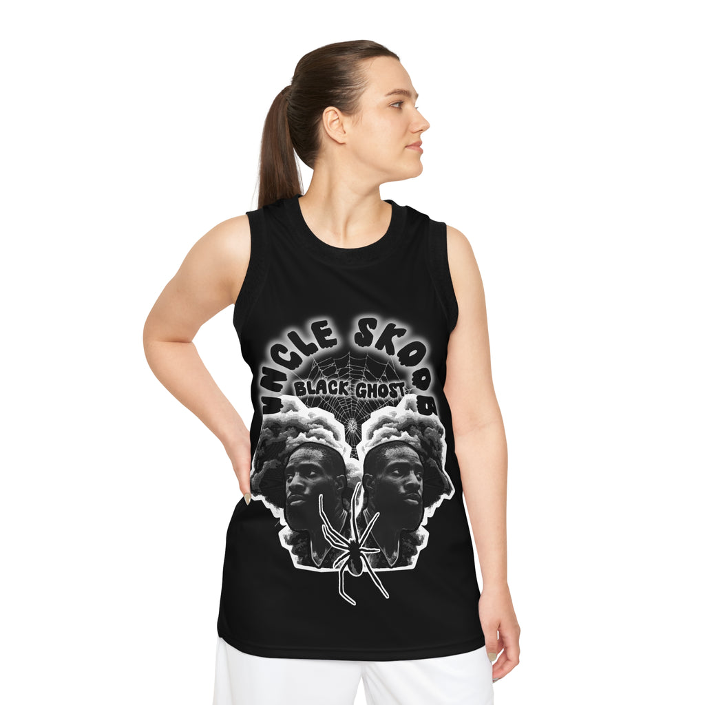 Uncle Skoob Black Ghost - Unisex Basketball Jersey