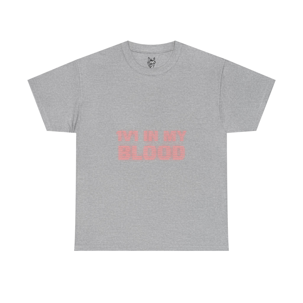 1V1 IN MY BLOOD - Retro Laser T Shirt