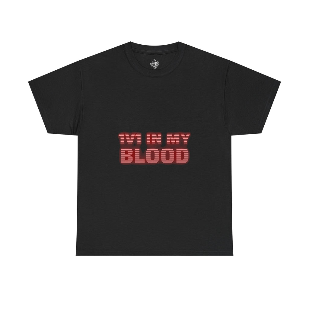 1V1 IN MY BLOOD - Retro Laser T Shirt