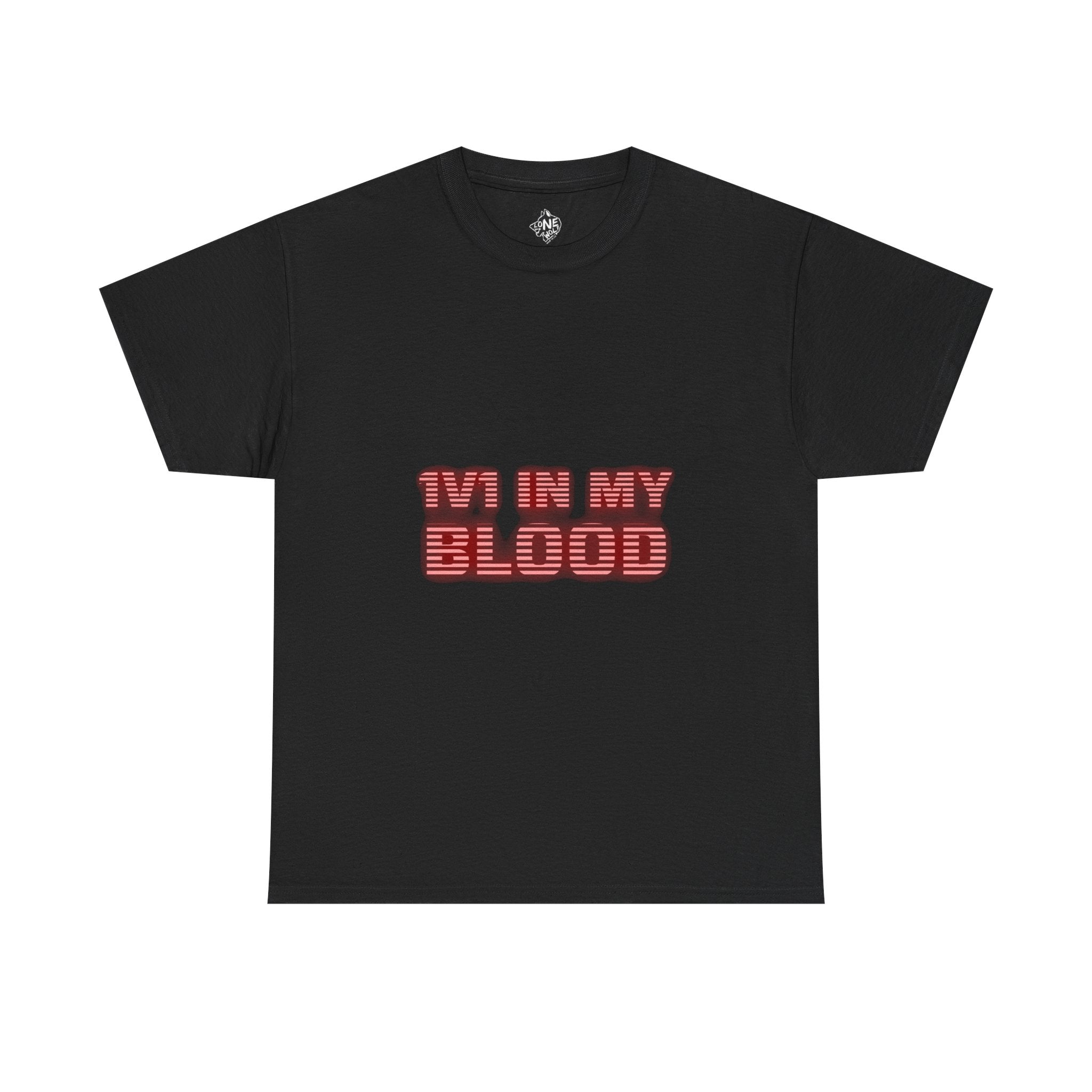 1V1 IN MY BLOOD - Retro Laser T Shirt