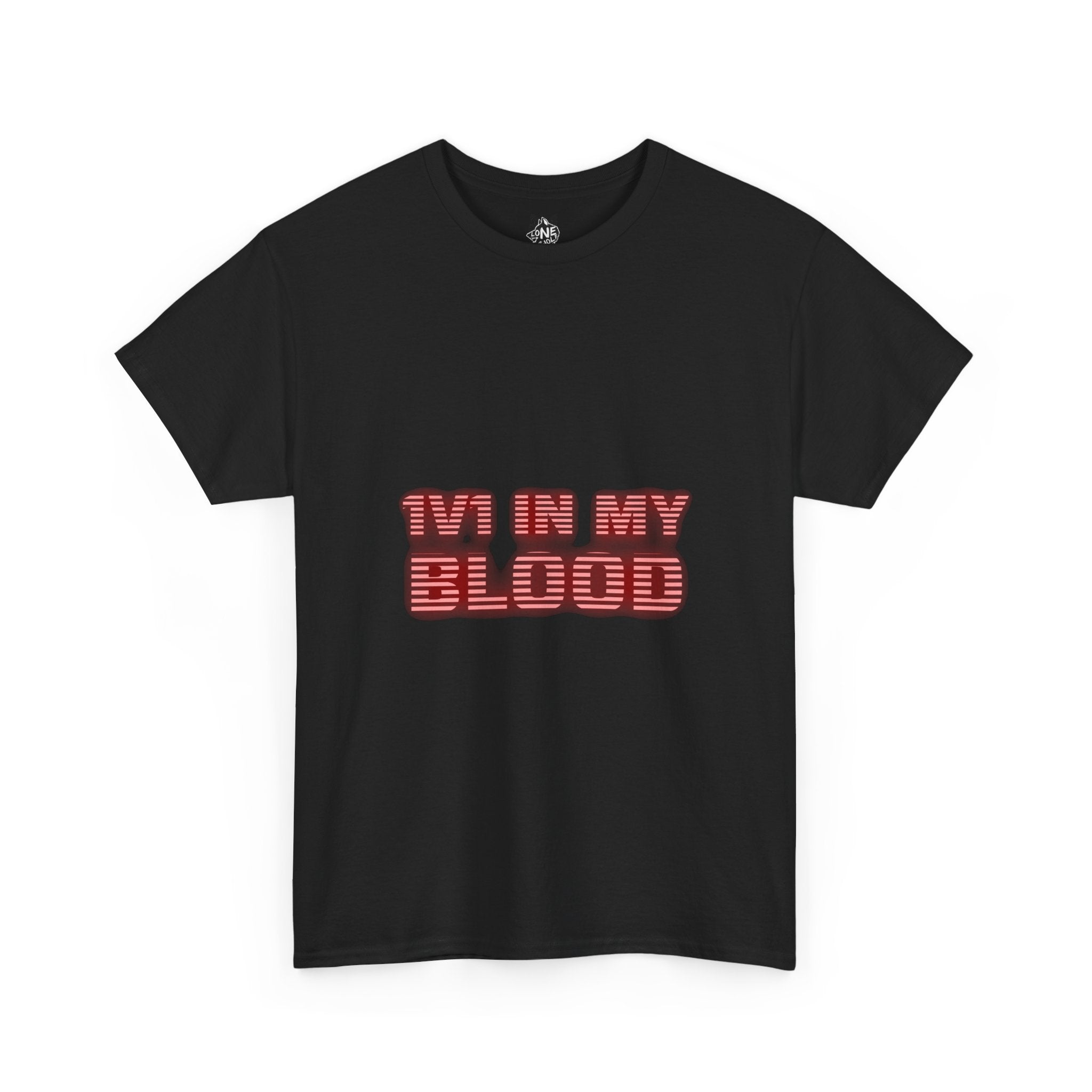 1V1 IN MY BLOOD - Retro Laser T Shirt