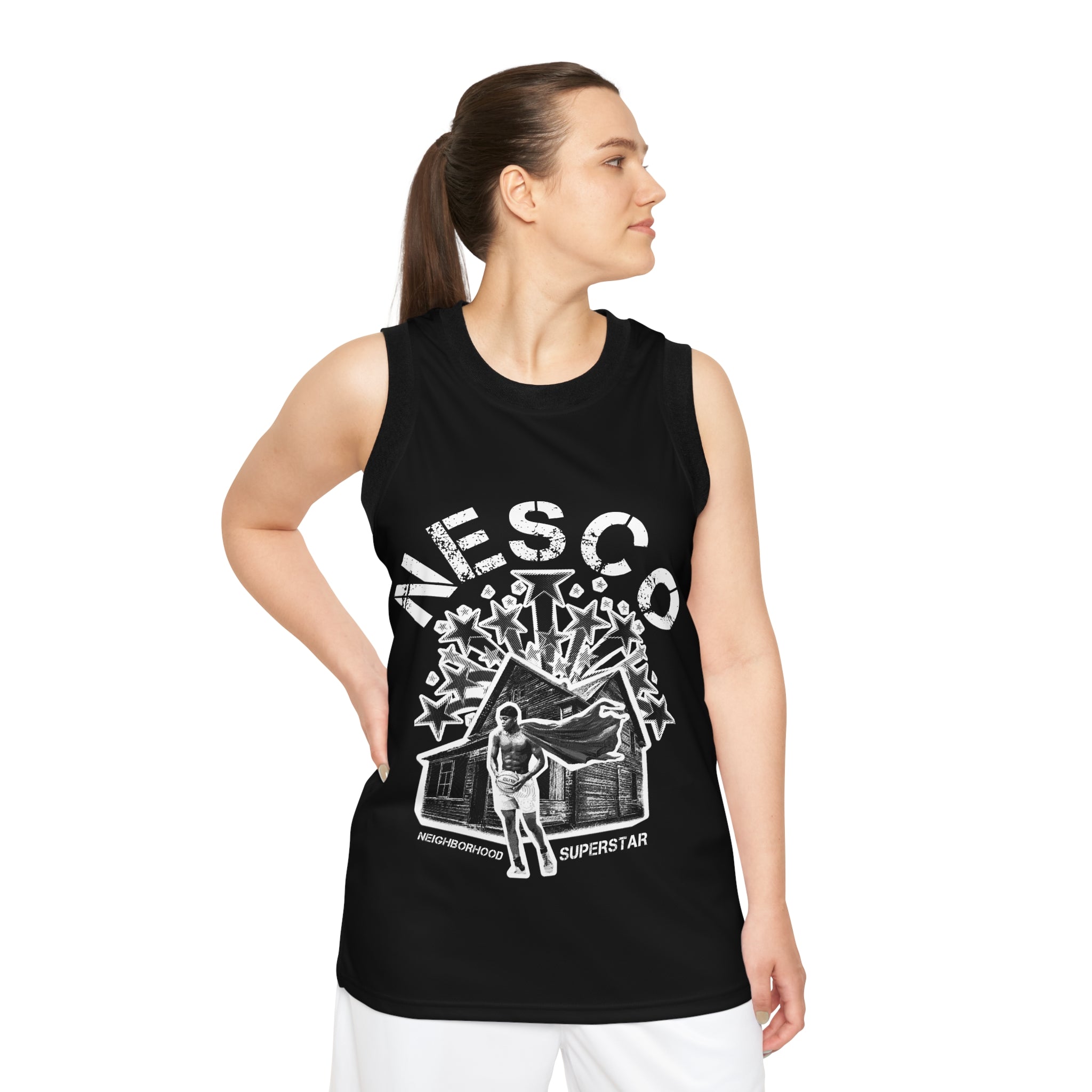 NESCO Neighborhood Superstar - Unisex Basketball Jersey