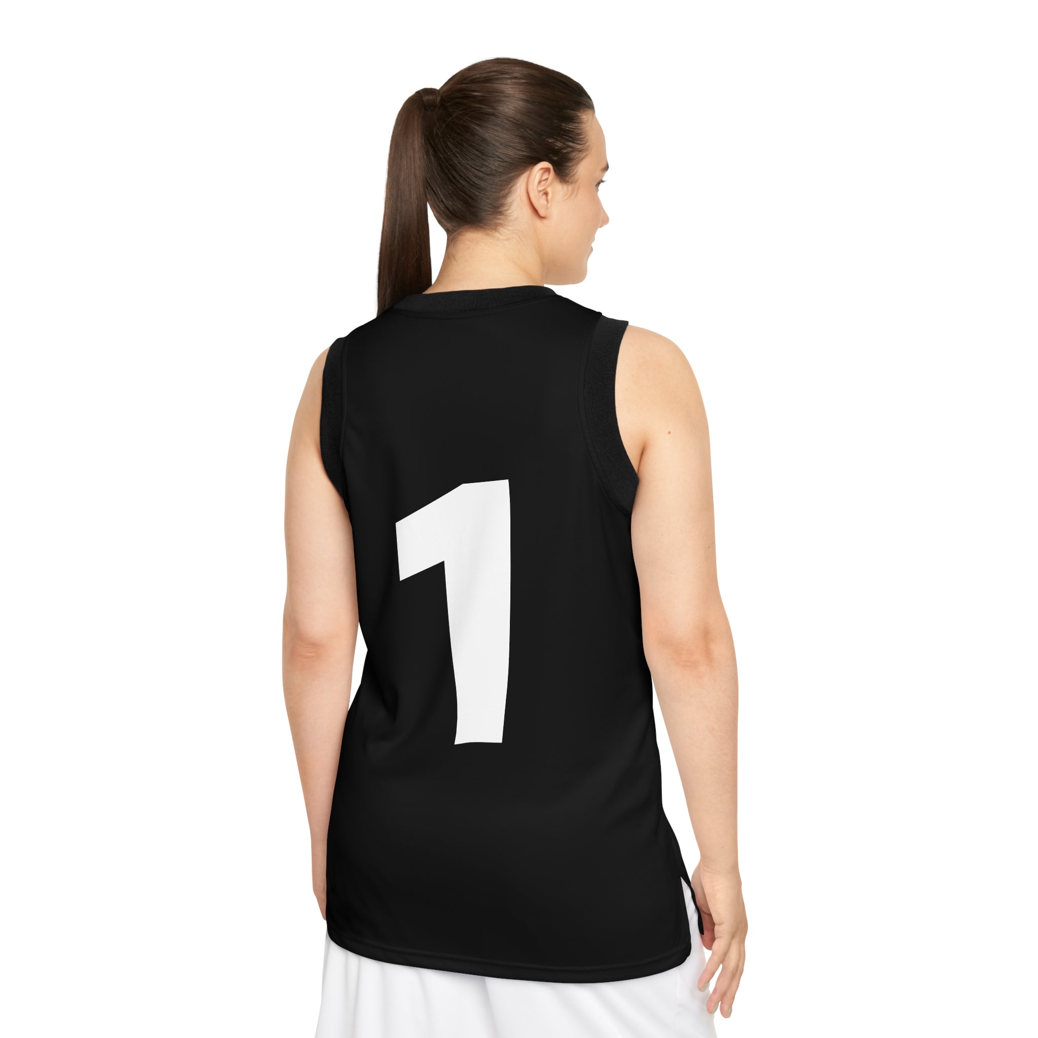 Uncle Skoob Black Ghost - Unisex Basketball Jersey