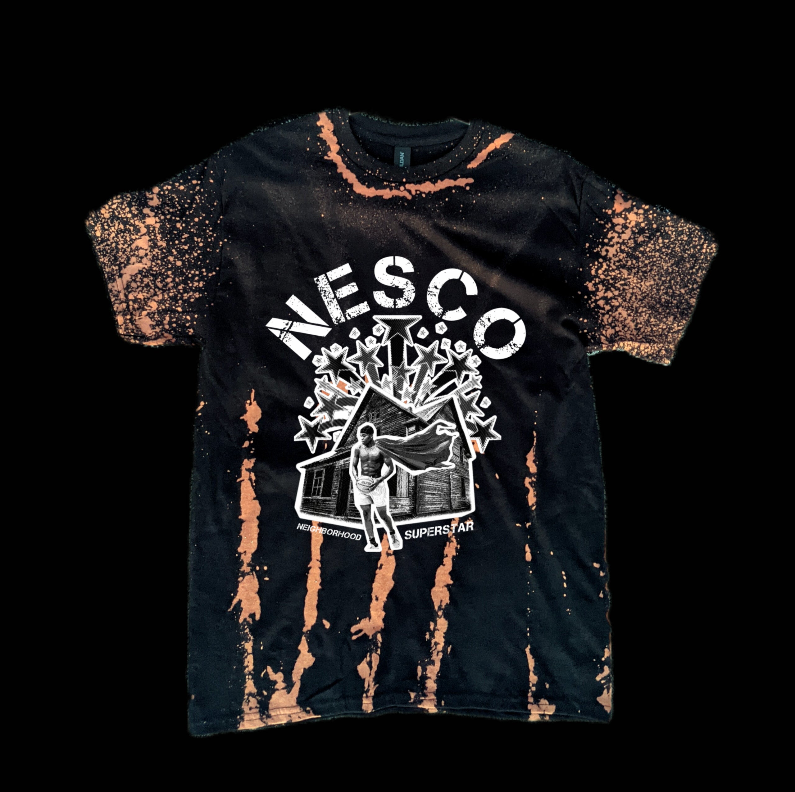 Custom Collection Hand Dyed Speckle Sleeve T Shirts