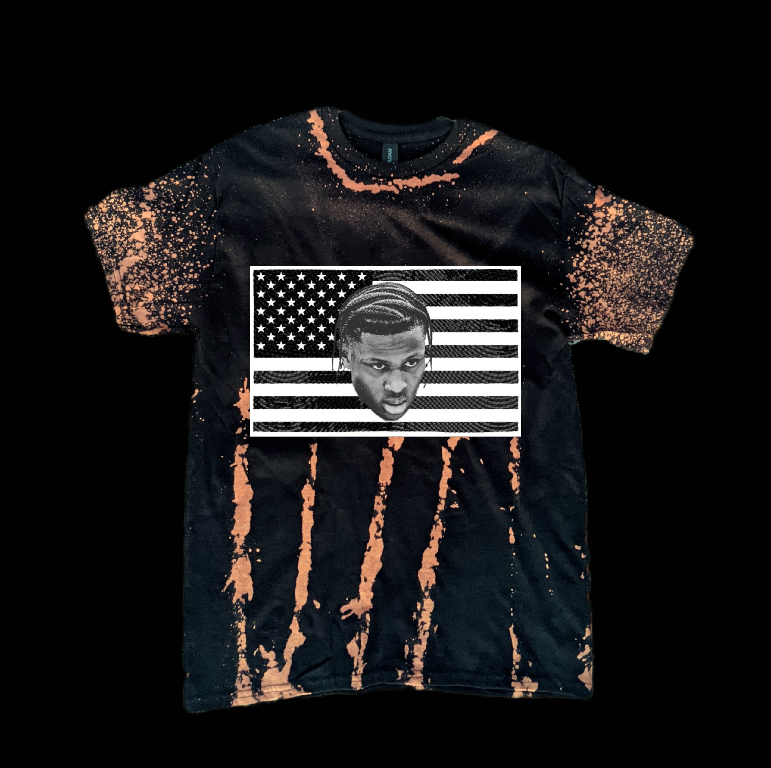 Custom Collection Hand Dyed Speckle Sleeve T Shirts