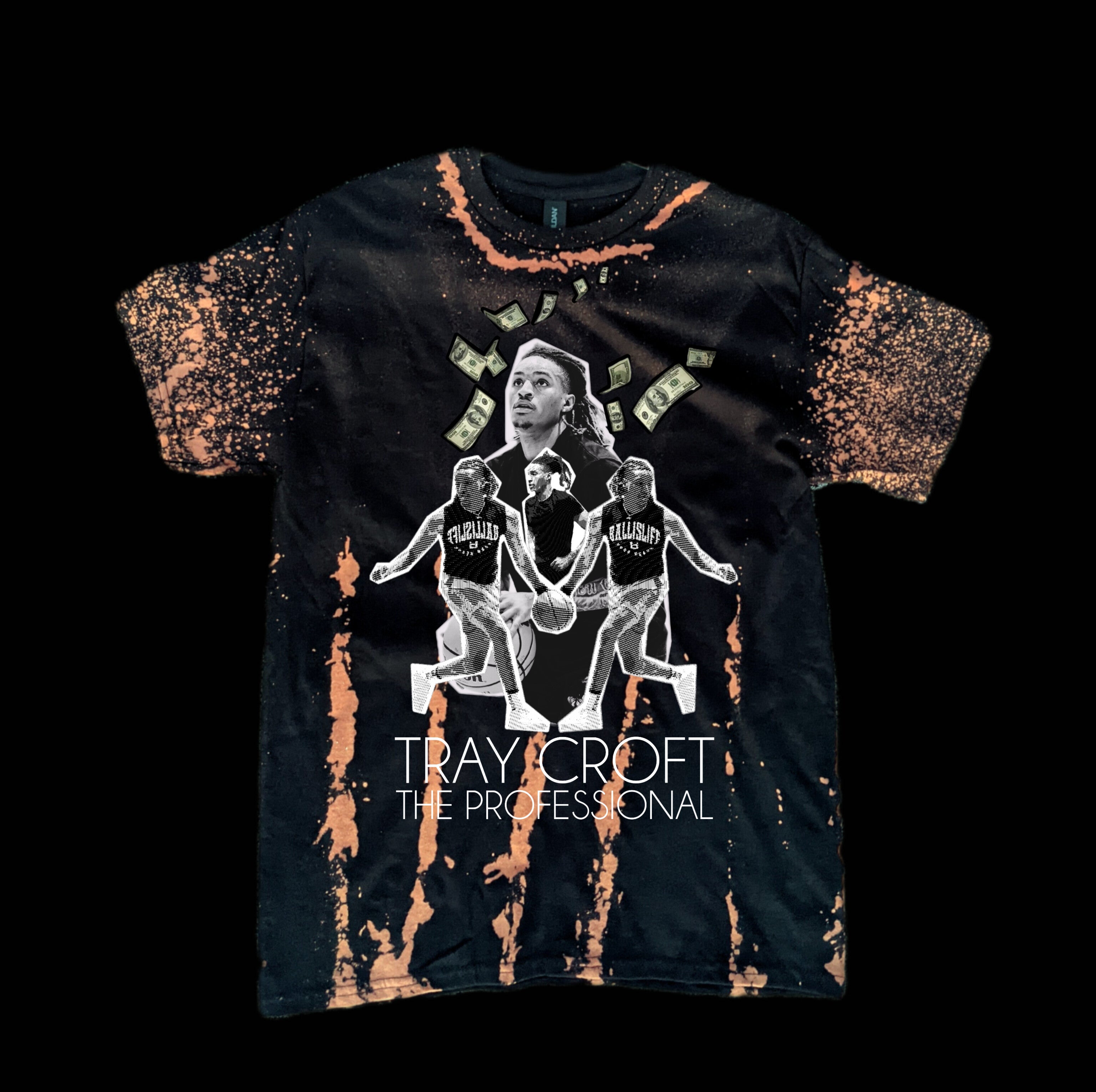 Custom Collection Hand Dyed Speckle Sleeve T Shirts